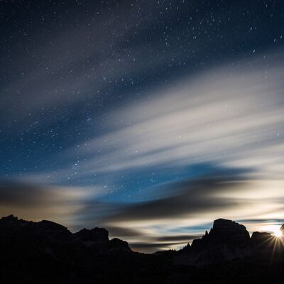 2. Platz: Hubert Hilscher. Platz: Wolken, Mond und Sterne